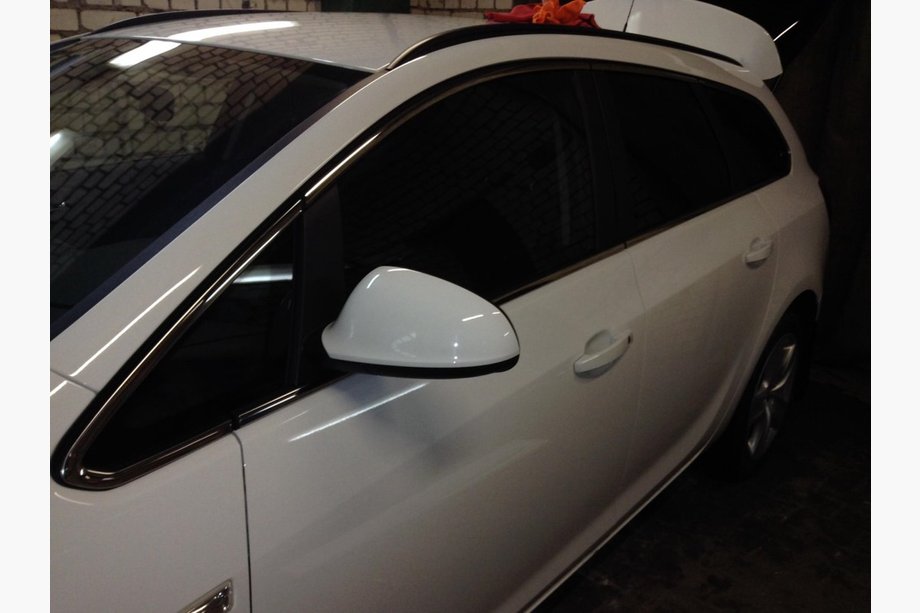 Opel Astra J 2009-2015 рр. Повна окантовка стекол (Sport Tourer, 12 шт, нерж) Фото 3