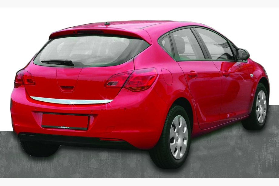 Opel Astra J 2009-2015 рр. Кромка багажника (нерж) Фото 1
