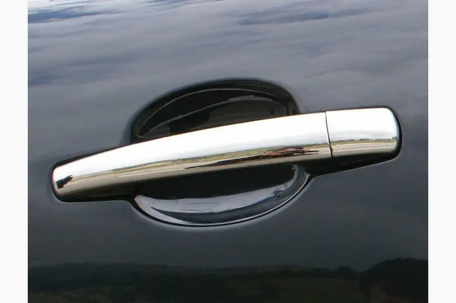 Peugeot 3008 2008-2016 рр. Накладки на ручки (4 шт, нерж) Carmos - Турецька сталь Фото 2