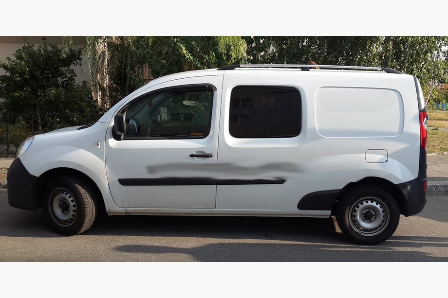 Renault Kangoo 2008-2020 рр. Рейлінги хром Максі база, Пластикові ніжки Фото 4