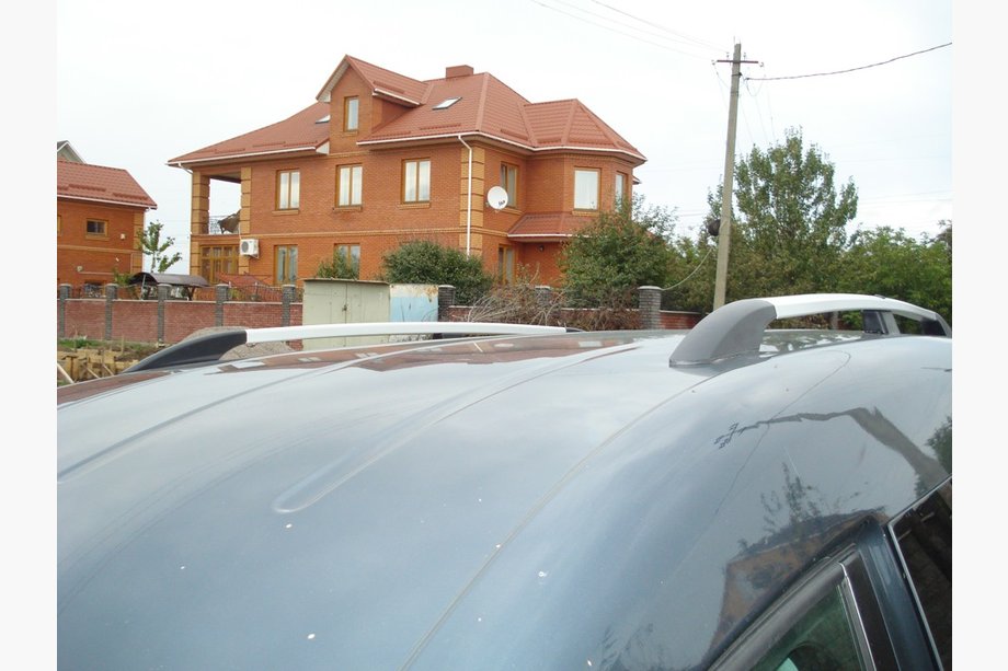 Volkswagen Caddy 2010-2015 рр. Рейлінги хром Максі база, Металеві ніжки Фото 5