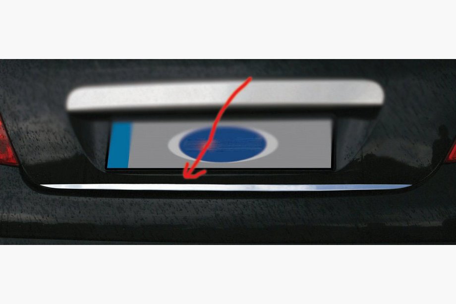 BMW 5 серія E39 1996-2003 рр. Кромка багажника (нерж.) Image