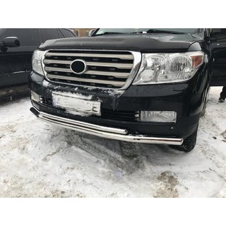 Передня дуга ST014 (2007-2015 нерж.) Toyota Land Cruiser 200 2007-2021 рр. фото 1