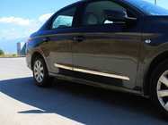 Peugeot 301 2012- рр. Молдинг дверний (4 шт, нерж) фото 1