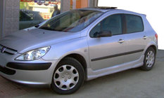 Peugeot 307 2001-2008 рр. Бокові пороги (під фарбування) фото 1
