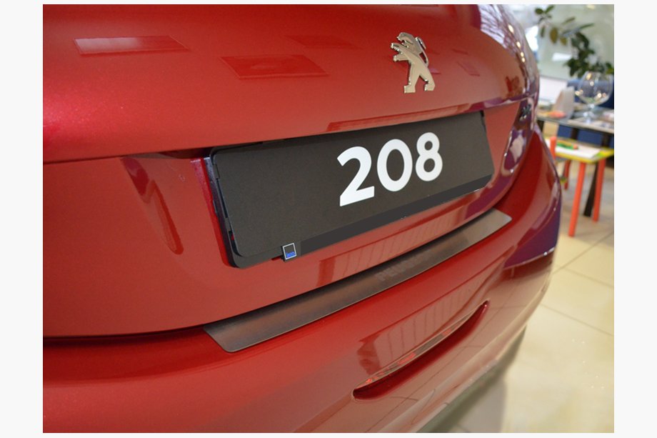 Peugeot 208 2012-2019 рр. Накладка на задній бампер Натаніка (нерж.) Image