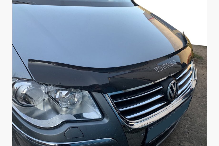 Volkswagen Touran 2003-2010 рр. Дефлектор капота 2007-2010 (VIP) Image