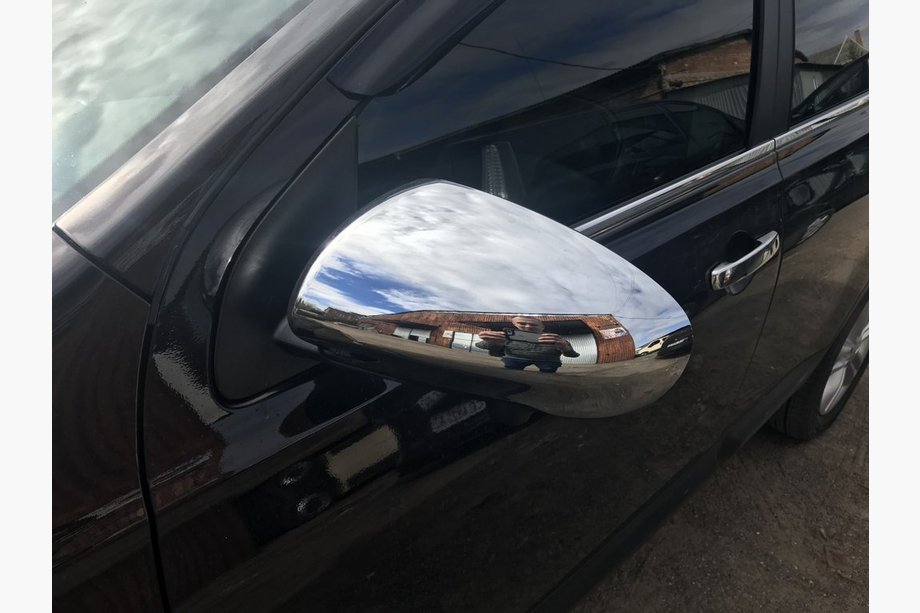 Nissan Qashqai 2010-2014 рр. Накладки на дзеркала (2 шт, пласт.) Image