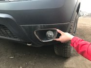 Renault Duster 2008-2017 рр. Накладки на противотуманки 2008-2013 (2 шт., нерж) фото 2