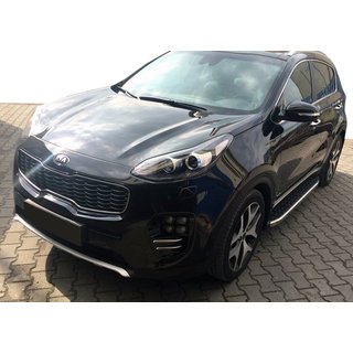 Бокові пороги BlackLine (2 шт, алюміній) фото 1