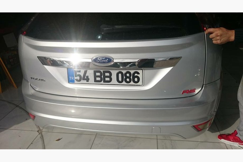 Ford Focus II 2008-2011 рр. Накладка на кришку багажника (HB, нерж.) Фото 3