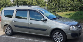 Renault Logan MCV 2005-2013 рр. Вітровики (4 шт, Cobra) фото 1