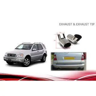 Насадка на глушник (1 шт) Mercedes ML W163 1997-2005 рр. фото 2