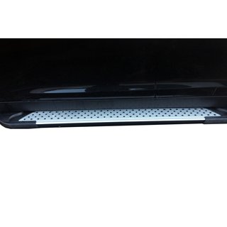 Бокові пороги Allmond Grey (2 шт., алюм.) Kia Sportage 2010-2015 рр. фото 1