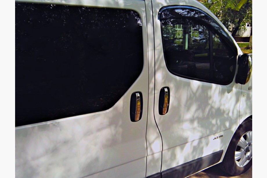 Opel Vivaro 2001-2015 рр. Накладки на ручки (4 шт, нерж) Фото 2