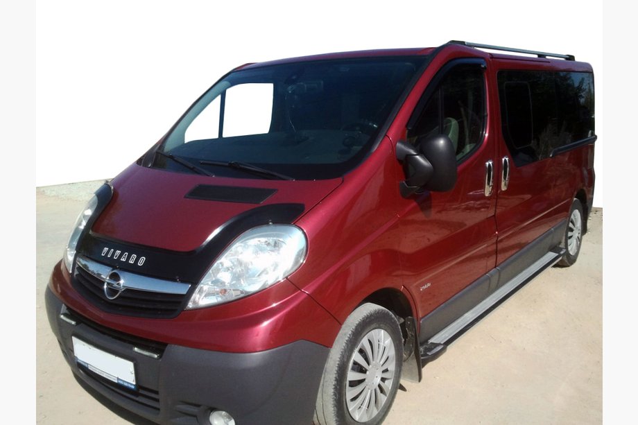 Opel Vivaro 2001-2015 рр. Дефлектор капота довга (VIP) Фото 2
