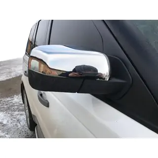 Накладки на дзеркала (2 шт, нерж) Range Rover III L322 2002-2012 рр. фото 1