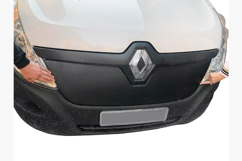 Renault Master 2011-2023 рр. Зимова решітка (2014-2019, верхня) Матова Фото 5