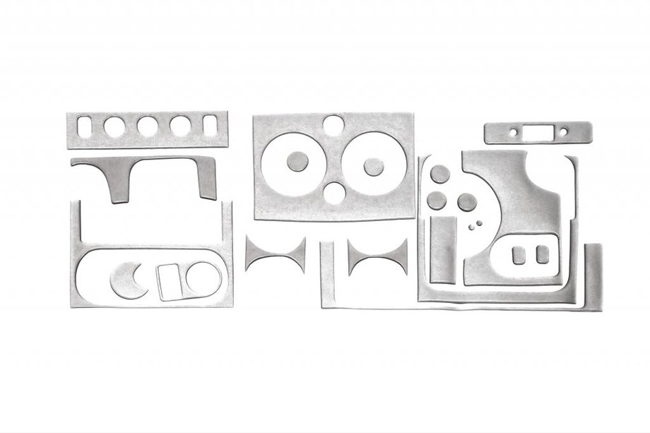 Citroen Berlingo 1996-2008 рр. Накладки на панель під алюміній Hartman (2003-2008) Image