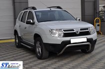 Dacia Duster 2008-2018 рр. Передній захист ST011 (нерж.) фото 3