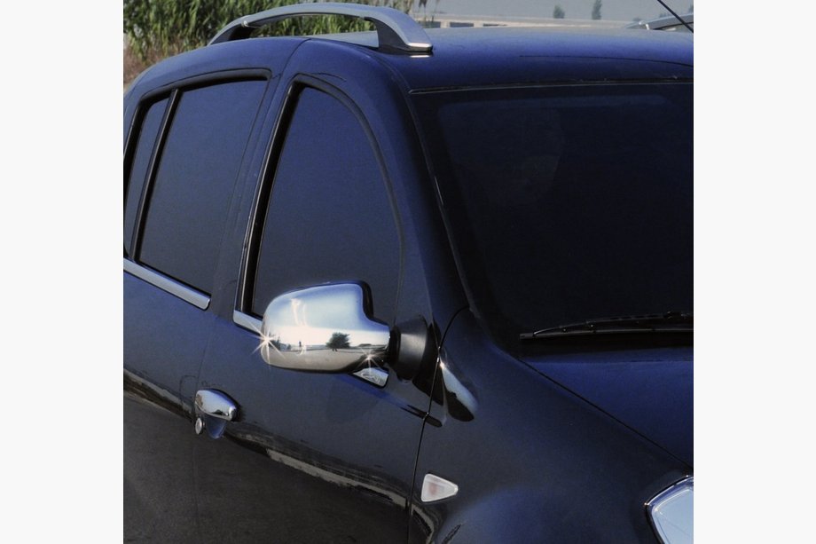 Dacia Logan MCV 2004-2014 рр. Накладки на дзеркала (2 шт) Image