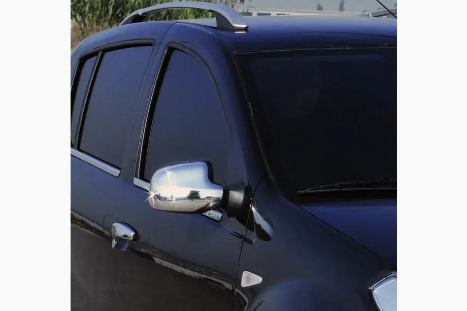 Dacia Logan MCV 2004-2014 рр. Накладки на дзеркала (2 шт) Image