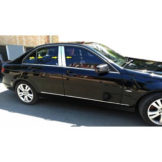 Накладки на стійки (нерж) Mercedes C-class W204 2007-2015 рр.