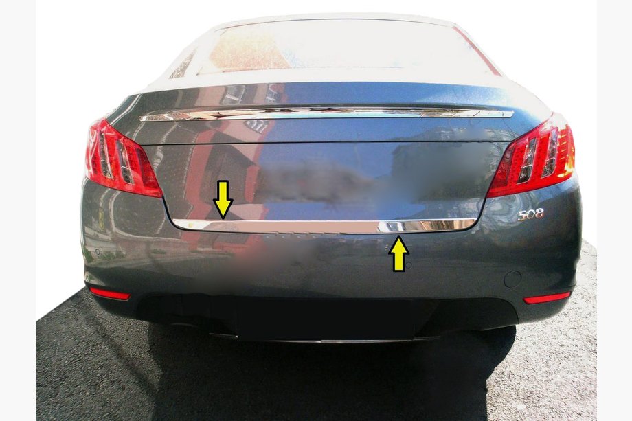 Peugeot 508 2010-2018 рр. Кромка багажника (нерж) Image