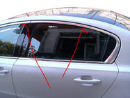 Peugeot 508 2010-2018 рр. Верхня окантовка вікон (Sedan, нерж) фото 1