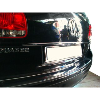 Хром планка над номером (нерж) Volkswagen Touareg 2002-2010 рр. фото 1