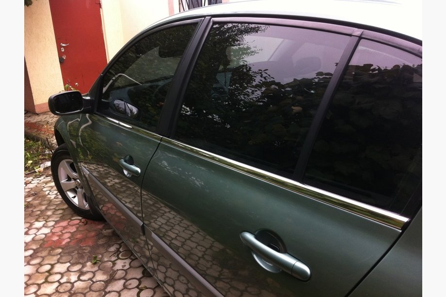 Renault Megane II 2004-2009 рр. Зовнішня окантовка вікон (4 шт, нерж) Фото 5