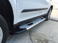 Skoda Yeti 2009-2017 рр. Бокові пороги Bosphorus OLD grey (2 шт., алюміній) фото 3