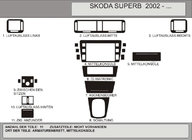 Skoda Superb 2001-2009 рр. Авто декор Hartman (варіант №2) фото 1