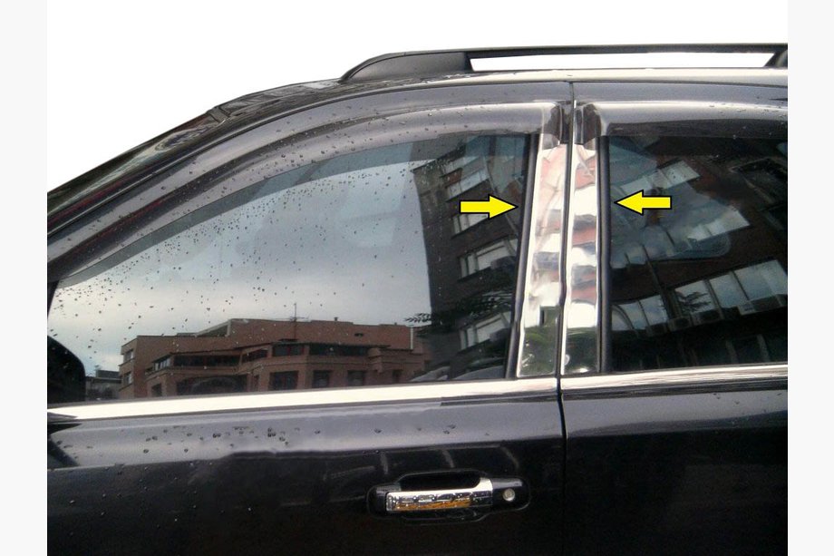 Молдинг дверних стійок (6 шт, нерж) Image