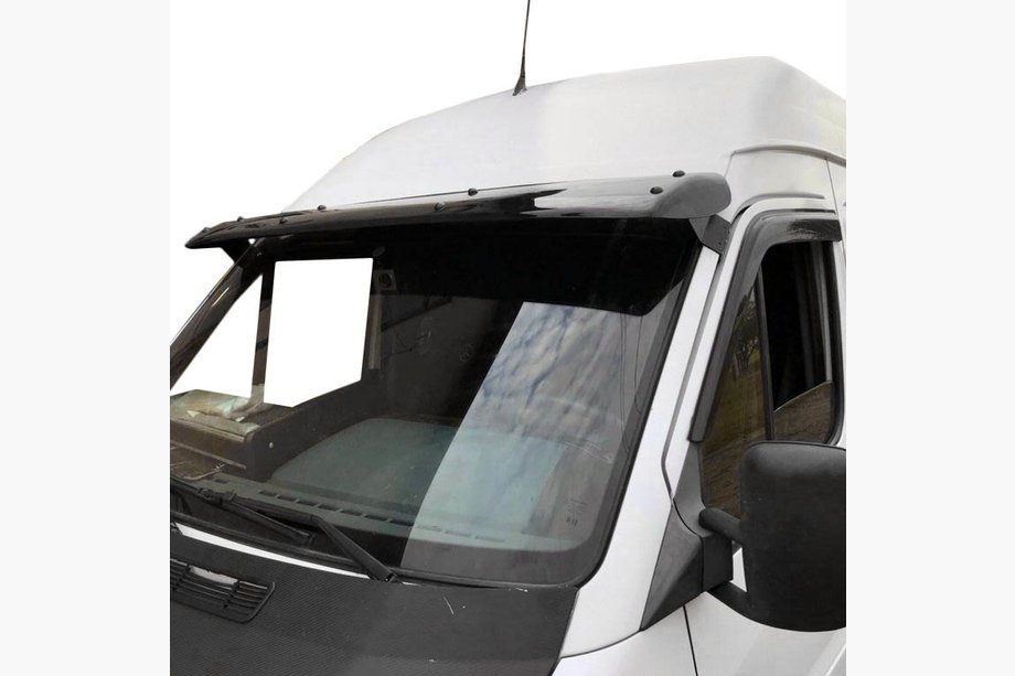 Mercedes Sprinter W901/902/903/904/905 1995-2006 рр. Козирьок на лобове скло (чорний глянець, 5мм) Image