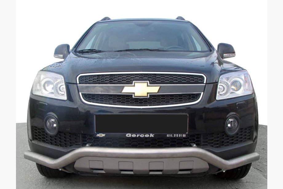 Chevrolet Captiva 2006-2019 рр. Передній захист City (нерж.) Image