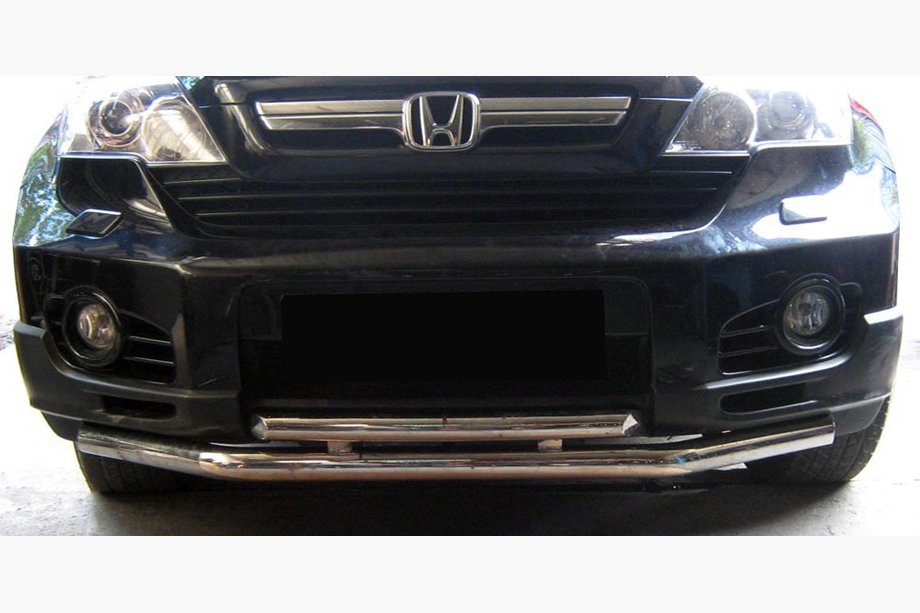Honda CRV 2007-2011 рр. Передній захист ST014 (нерж.) Image