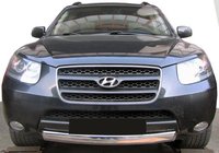 Hyundai Santa Fe 2 2006-2012 рр. Передній захист ST008-Oval (нерж.) фото 1