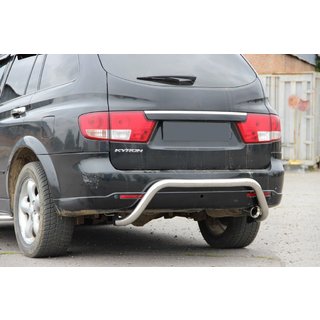 Задня дуга AK007 (нерж) SsangYong Kyron 2005-2014 рр. фото 3