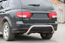 SsangYong Kyron 2005-2014 рр. Задня дуга AK007 (нерж) фото 3