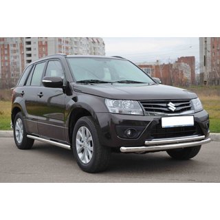 Передній подвійний вус 60/42мм (нерж) Suzuki Grand Vitara 2005-2017 рр. фото 3