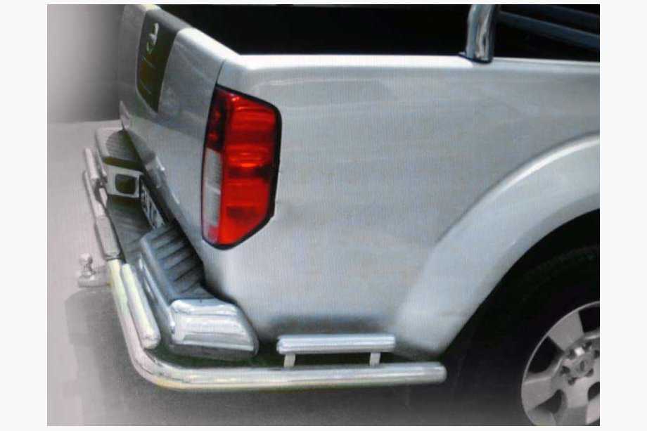 Nissan Navara 2006-2015 рр. Задній захист AK003-Special (нерж) Image