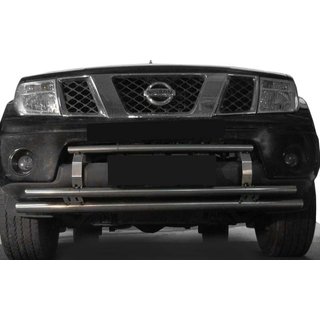 Передній захист ST0014-3 (нерж) Nissan Navara 2006-2015 рр.