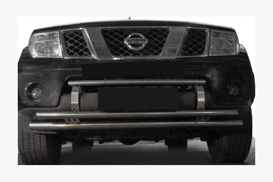Nissan Navara 2006-2015 рр. Передній захист ST0014-3 (нерж) Image