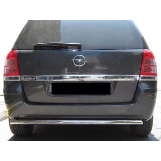 Задній захист AK002 (нерж) Opel Zafira B 2005-2011 рр.