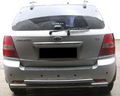 Kia Sorento I BL 2002-2009 рр. Задня дуга AK002-Подвійний (нерж.) фото 1