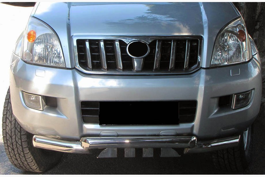 Toyota Land Cruiser Prado 120 2002-2009 рр. Передня дуга ST012 (нерж.) Image
