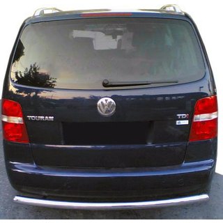 Задній захист AK002 (1 шт, нерж) Volkswagen Touran 2003-2010 рр.