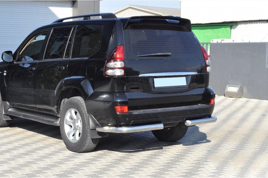 Toyota Land Cruiser Prado 120 2002-2009 рр. Задні куточки AK003 (2 шт., нерж) Фото 8