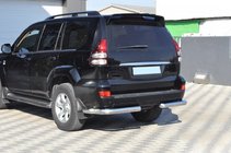 Toyota Land Cruiser Prado 120 2002-2009 рр. Задні куточки AK003 (2 шт., нерж) фото 8